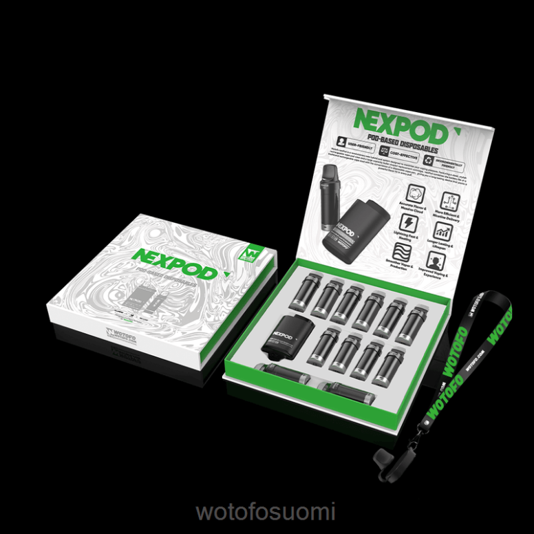 4Z6VH8 Wotofo NEXPOD sarja 20mg all inclusive -laatikko | Wotofo E-Cigarette