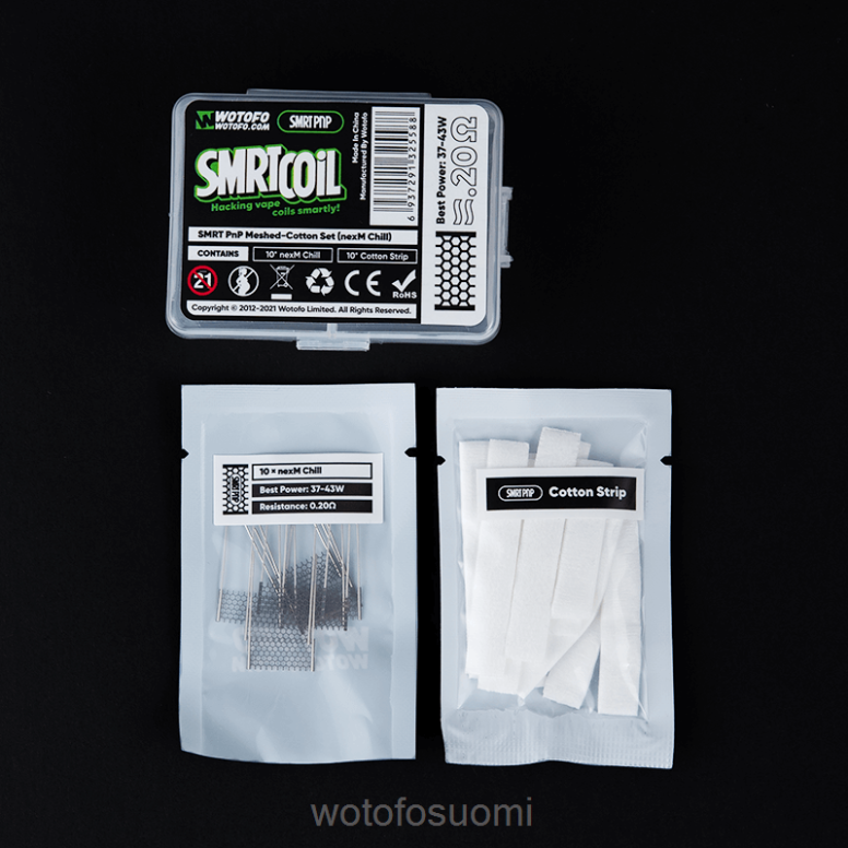 4Z6VH317 Wotofo SMRT pnp mesh-puuvillasetti nexmesh chill | Wotofo Vape Review