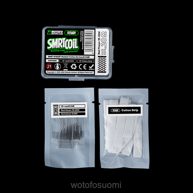 4Z6VH352 Wotofo SMRT v8 baby mesh-puuvillasetti nexmesh chill | Wotofo Helsinki