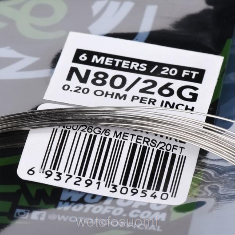 4Z6VH354 Wotofo valmiiksi rakennettu lankakela ni80 kilpailulanka - 36g 300ft | Wotofo Puffs
