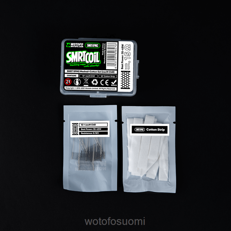 4Z6VH366 Wotofo SMRT rpm2 mesh-puuvillasetti nexmesh turbo | Wotofo Vape Flavours