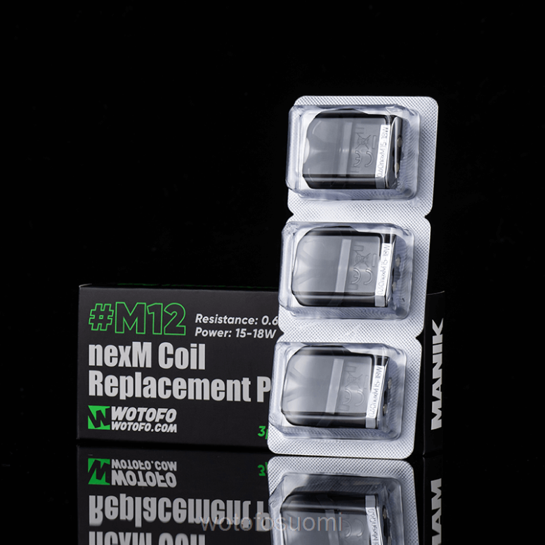 4Z6VH88 Wotofo MANIK mini vaihtokotelo m12 nexmesh kela sisäänrakennettu 3kpl | Wotofo E-Cigarette